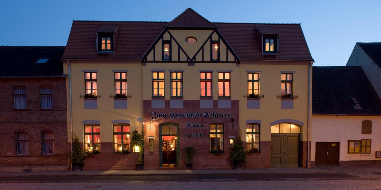 Gasthaus Und Pension "Zum Hauenden Schwein" Wörlitz Extérieur photo